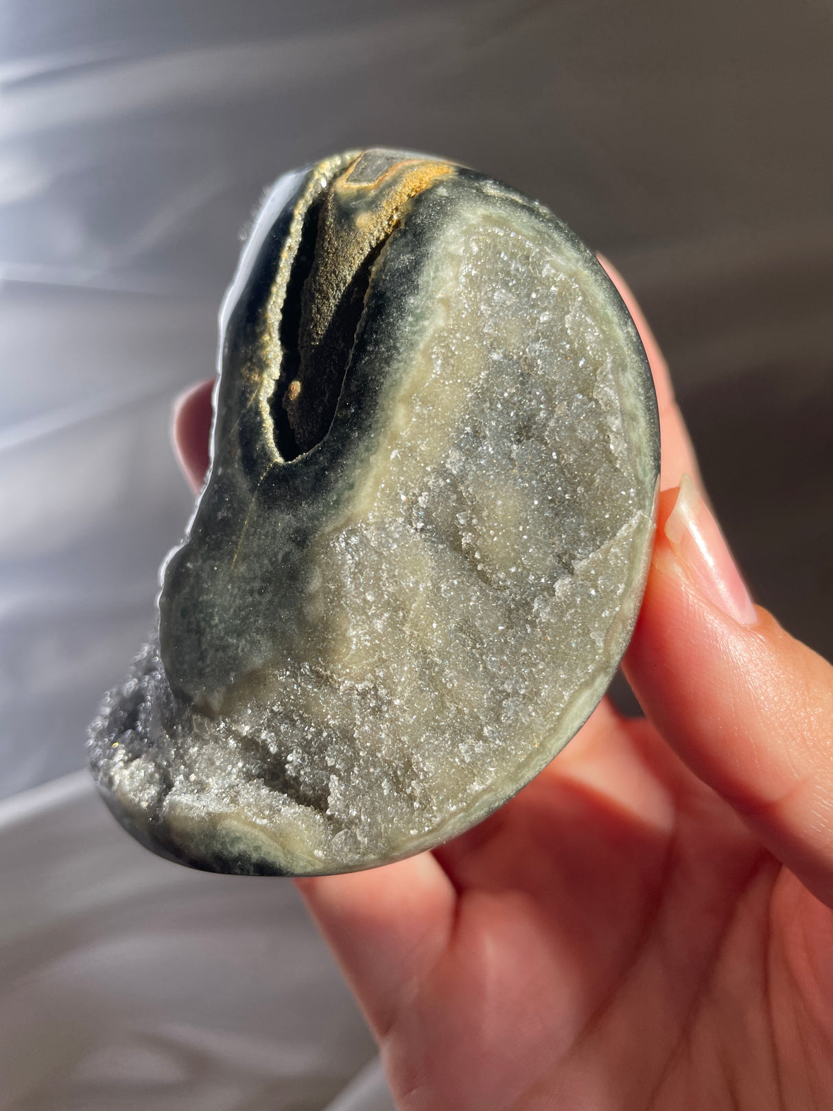 Grey Uruguayan Amethyst Moon