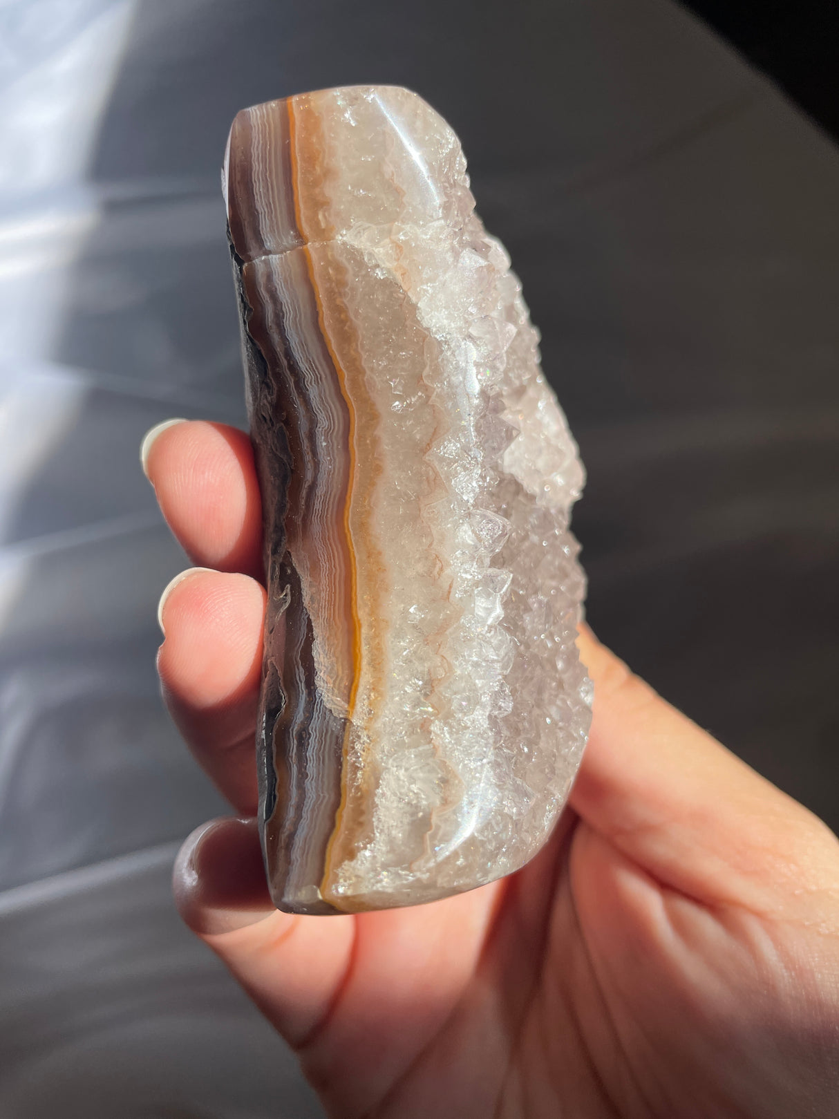 Beige Uruguayan Amethyst Moon