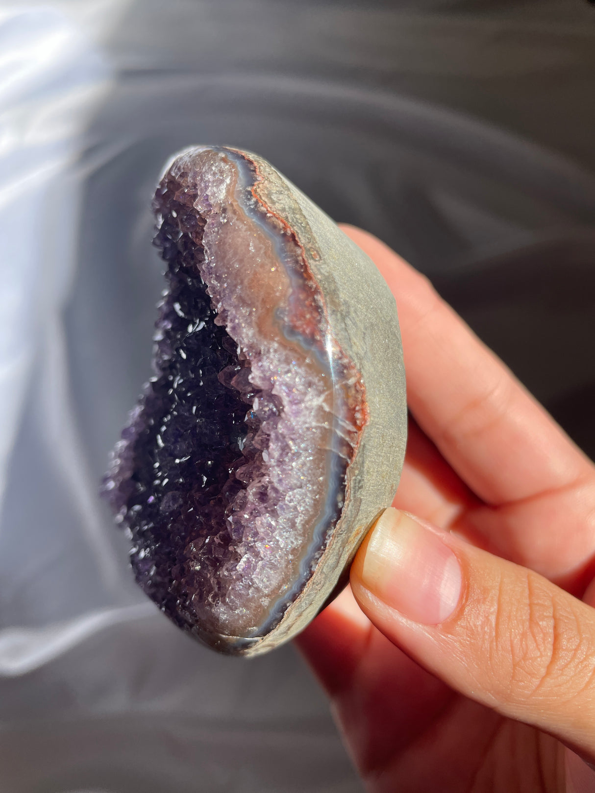 Druzy Uruguayan Amethyst Moon