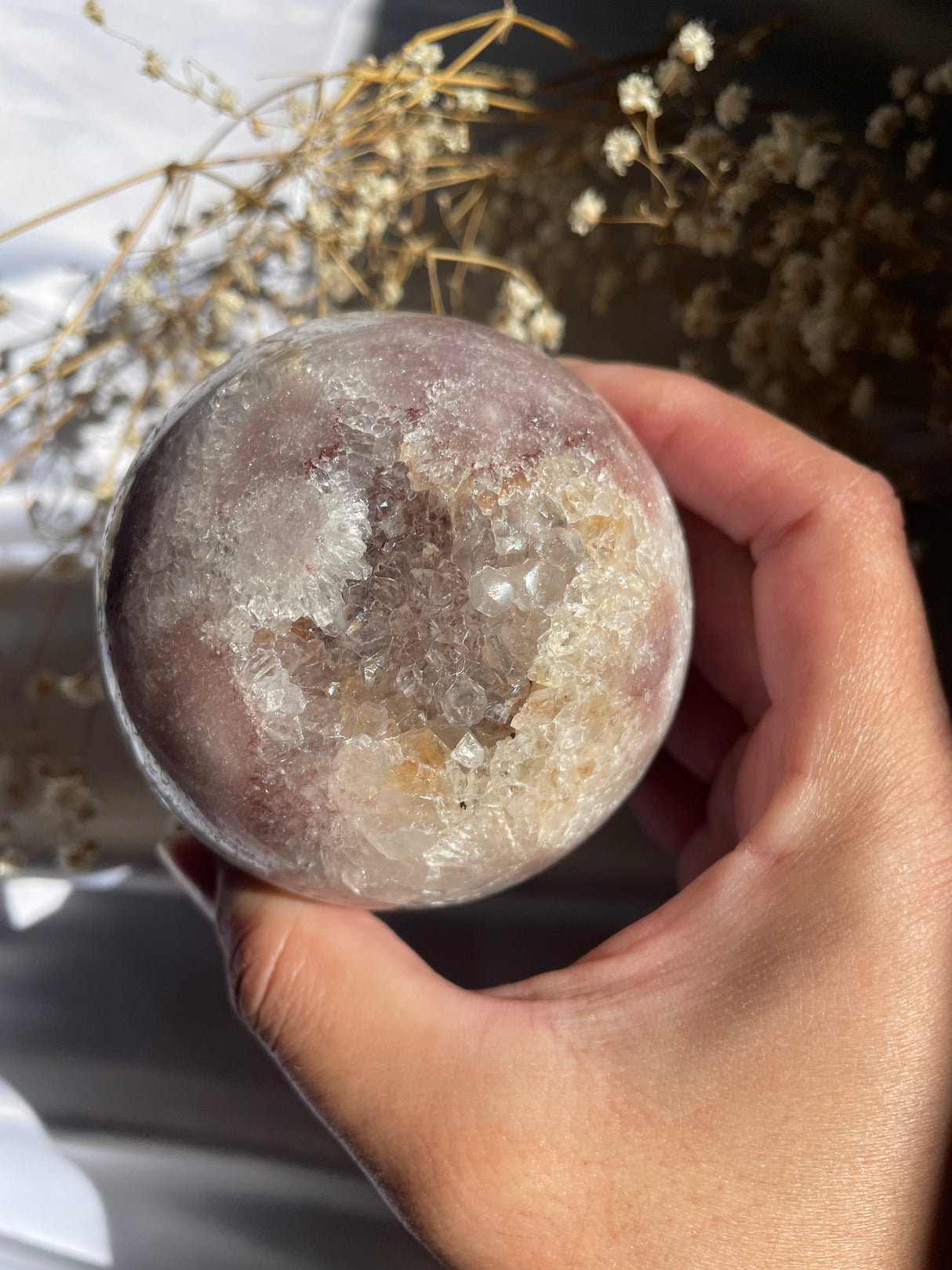 Pink Amethyst Sphere