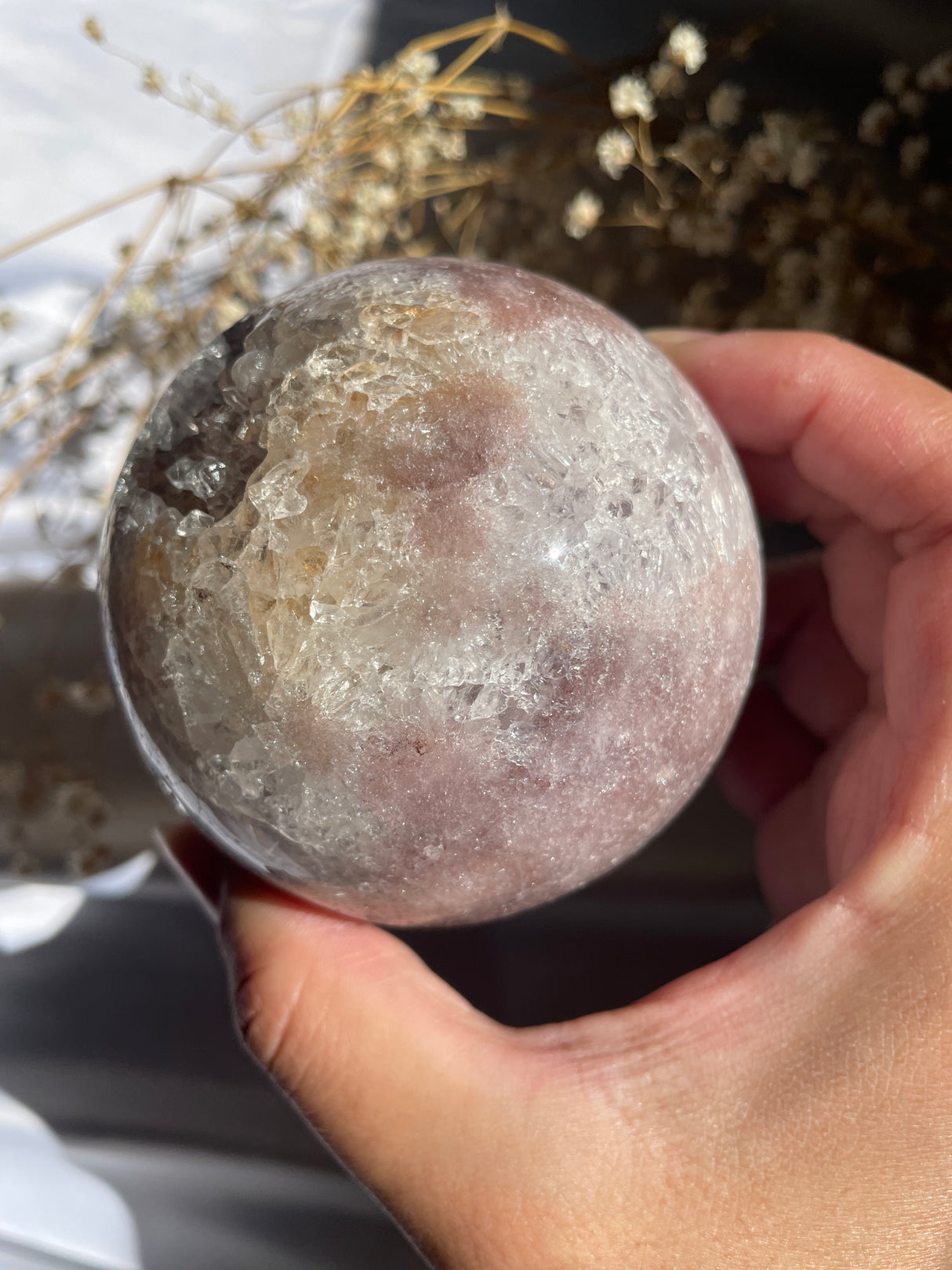 Pink Amethyst Sphere