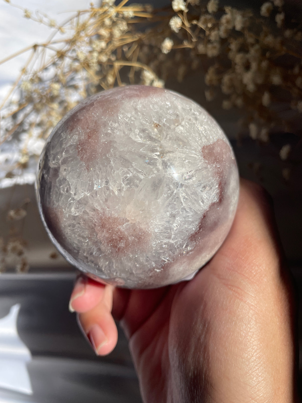 Pink Amethyst Sphere