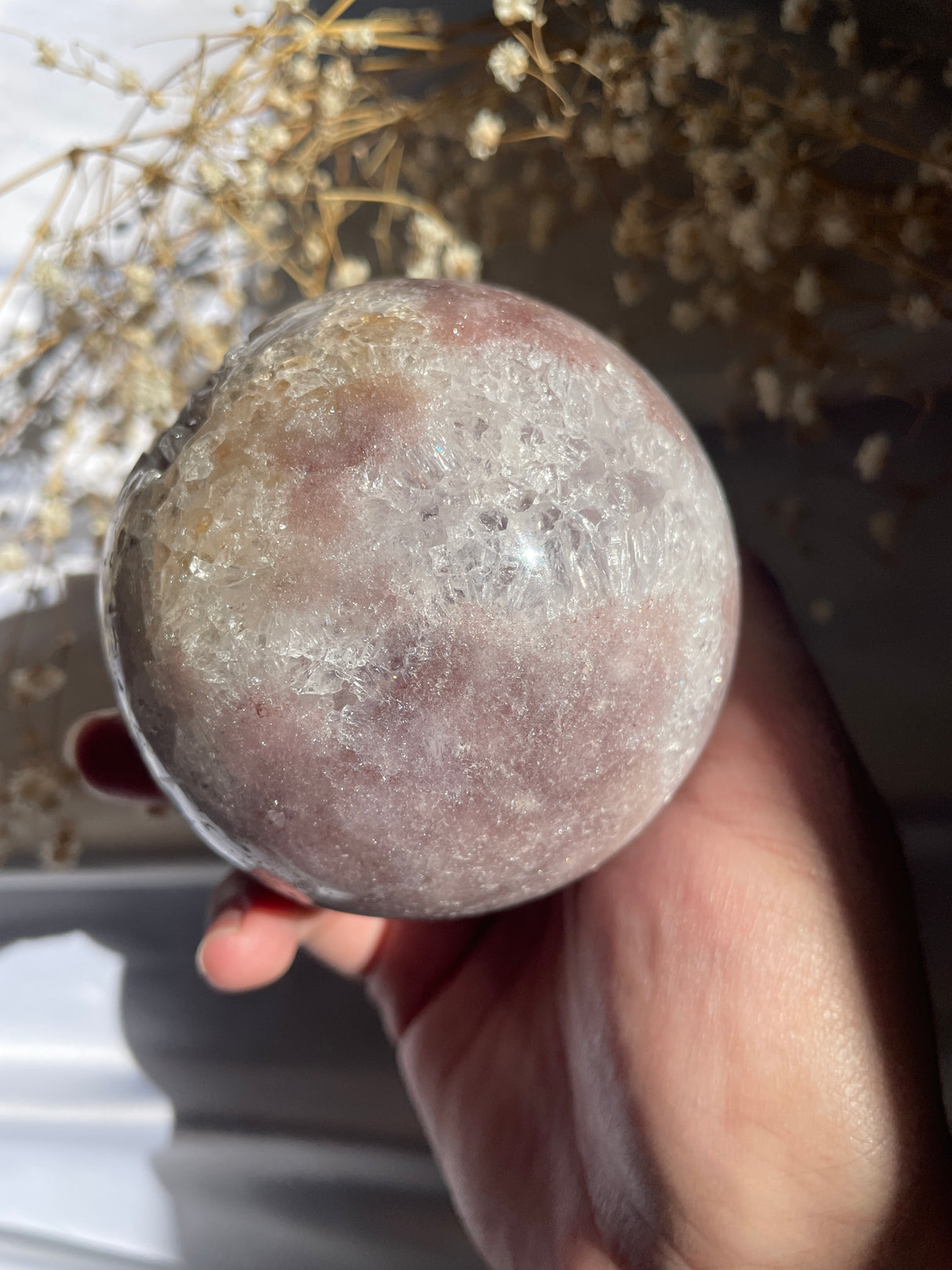 Pink Amethyst Sphere