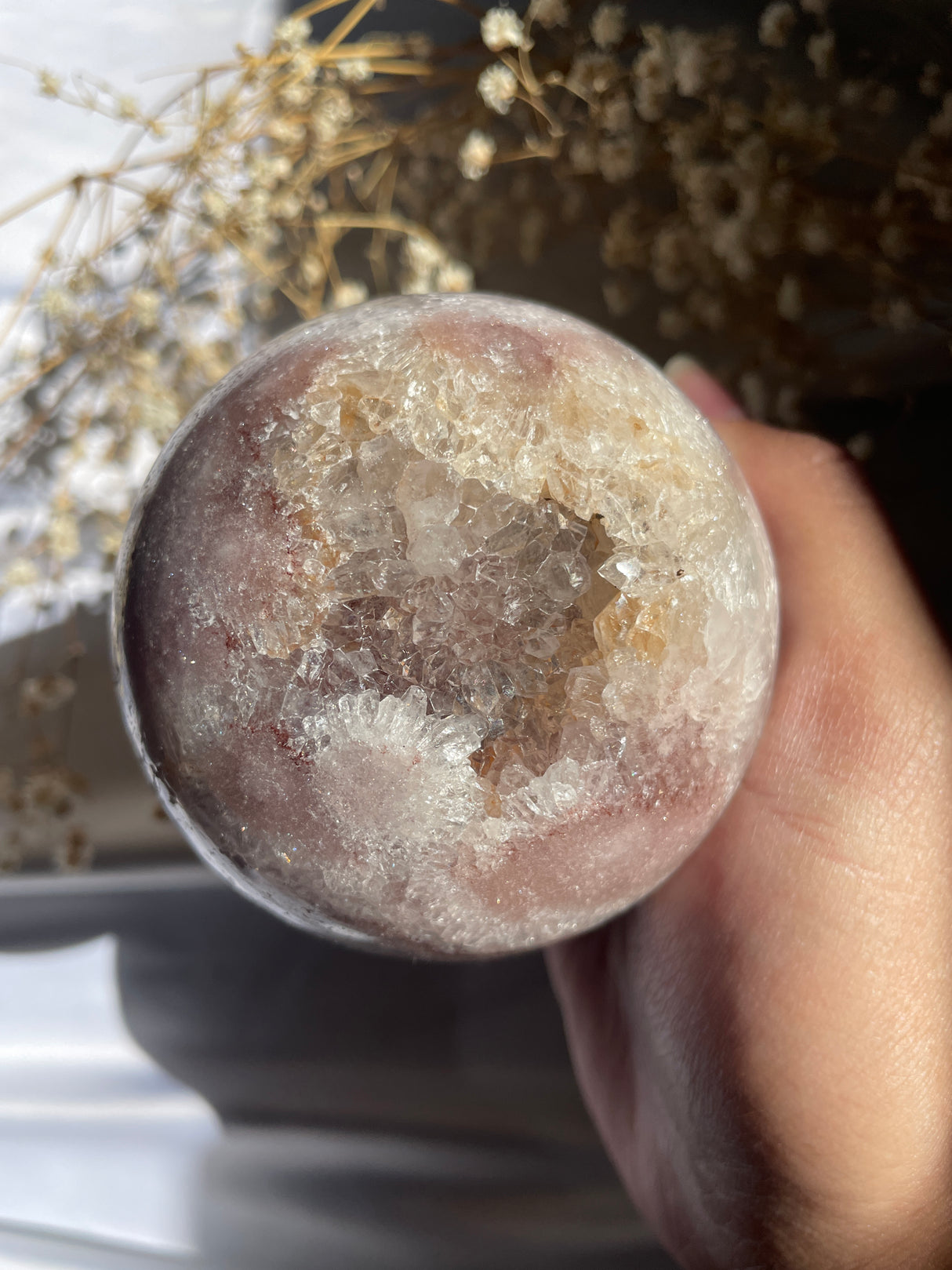 Pink Amethyst Sphere