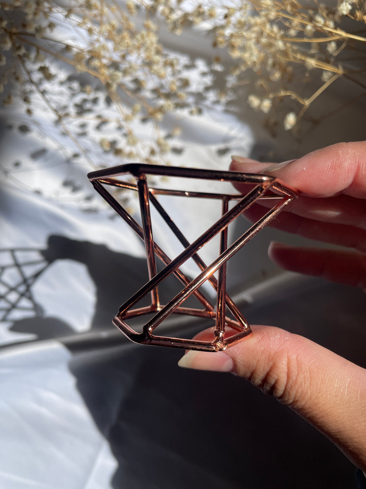 Rose Gold Reversible Wire Stand