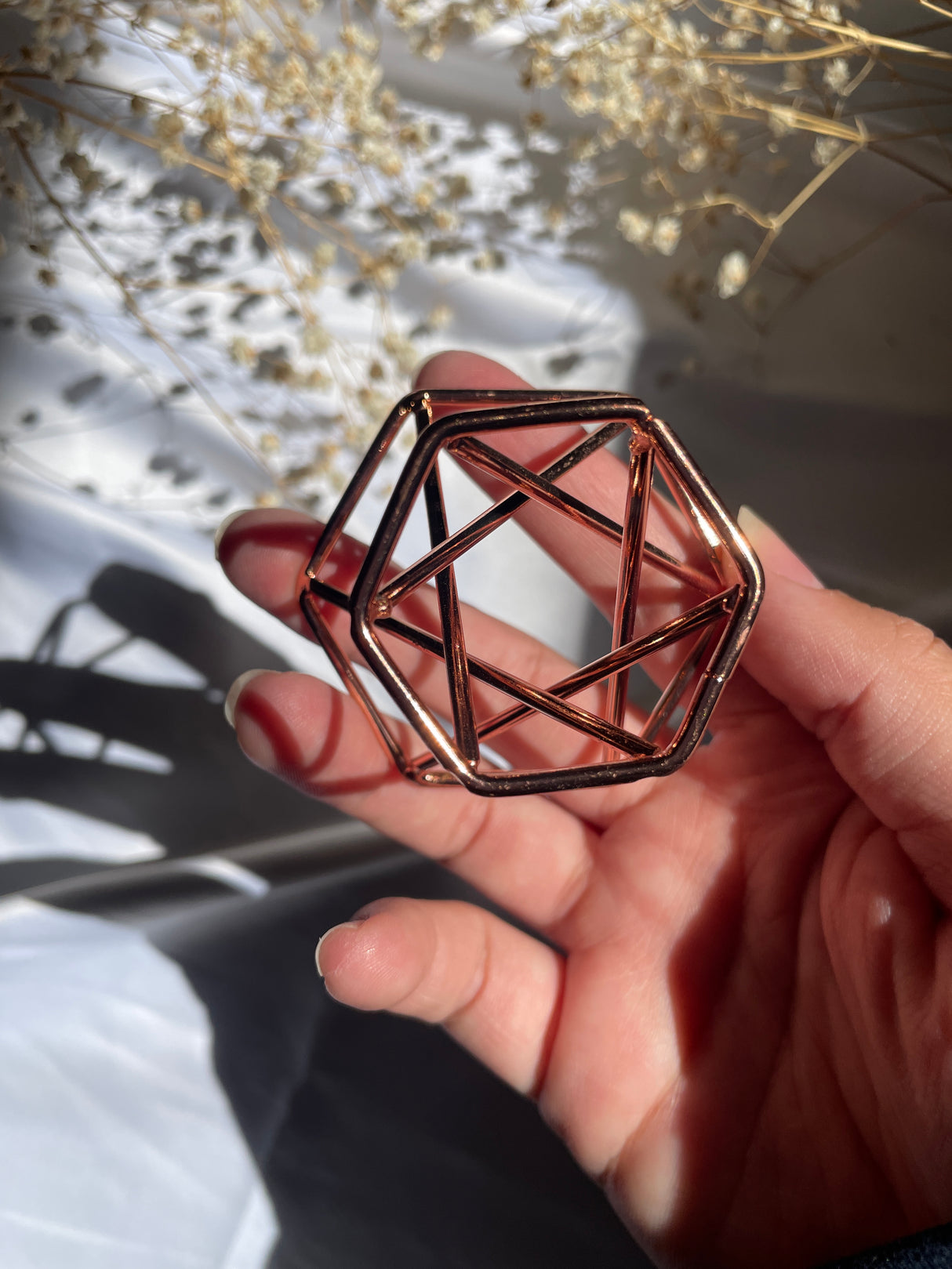 Rose Gold Reversible Wire Stand