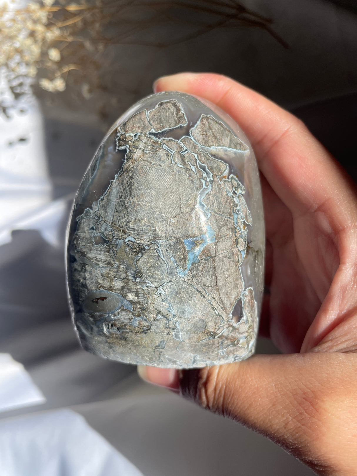 Green Sugar Druzy Rainbow Uruguayan Amethyst Cut Base