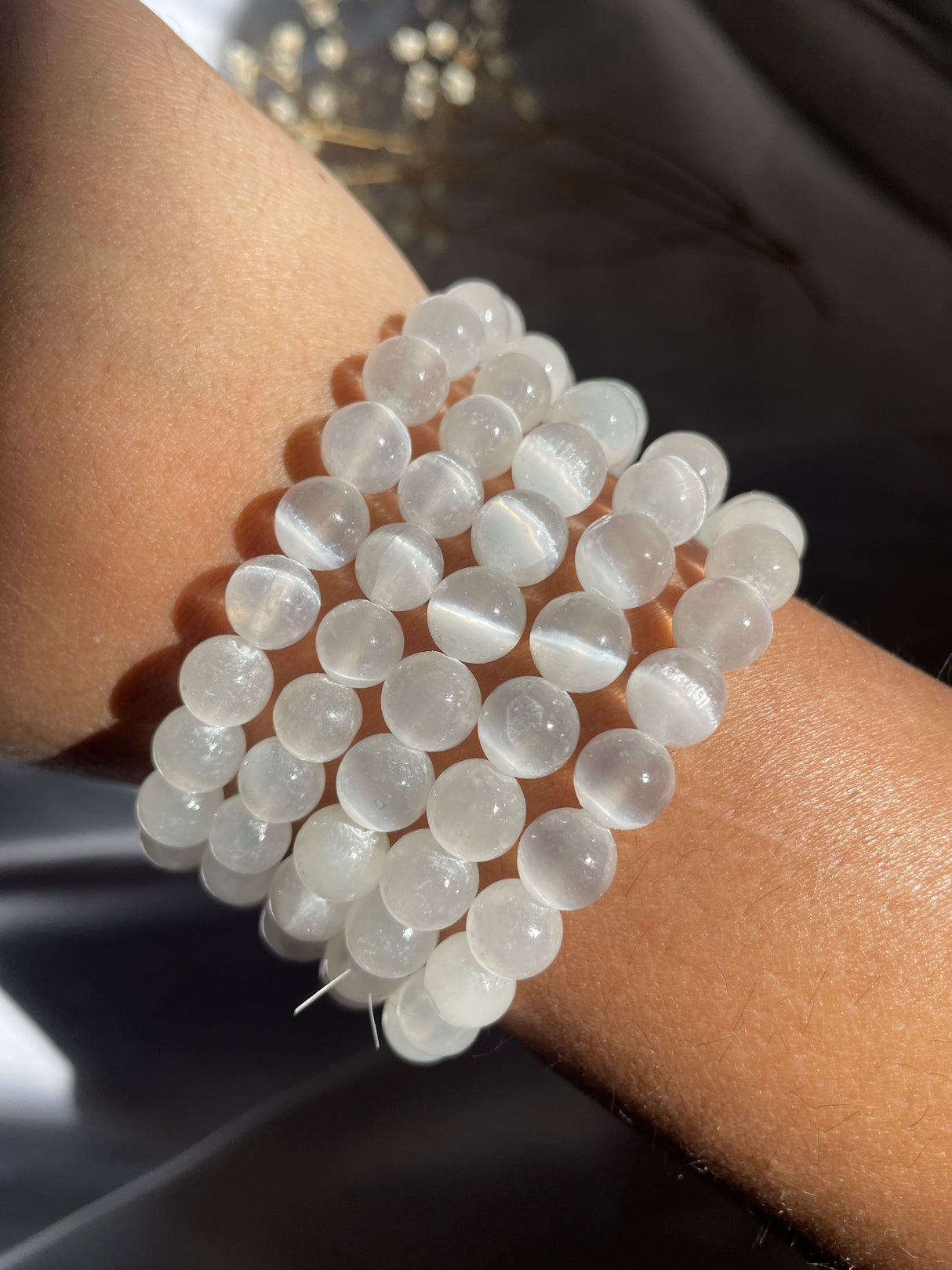 Satin Spar / Selenite Bracelet