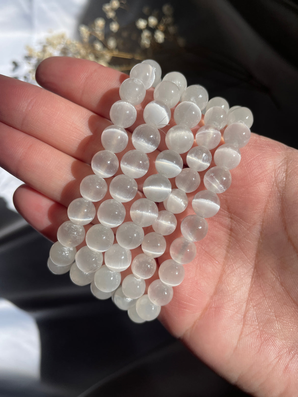 Satin Spar / Selenite Bracelet