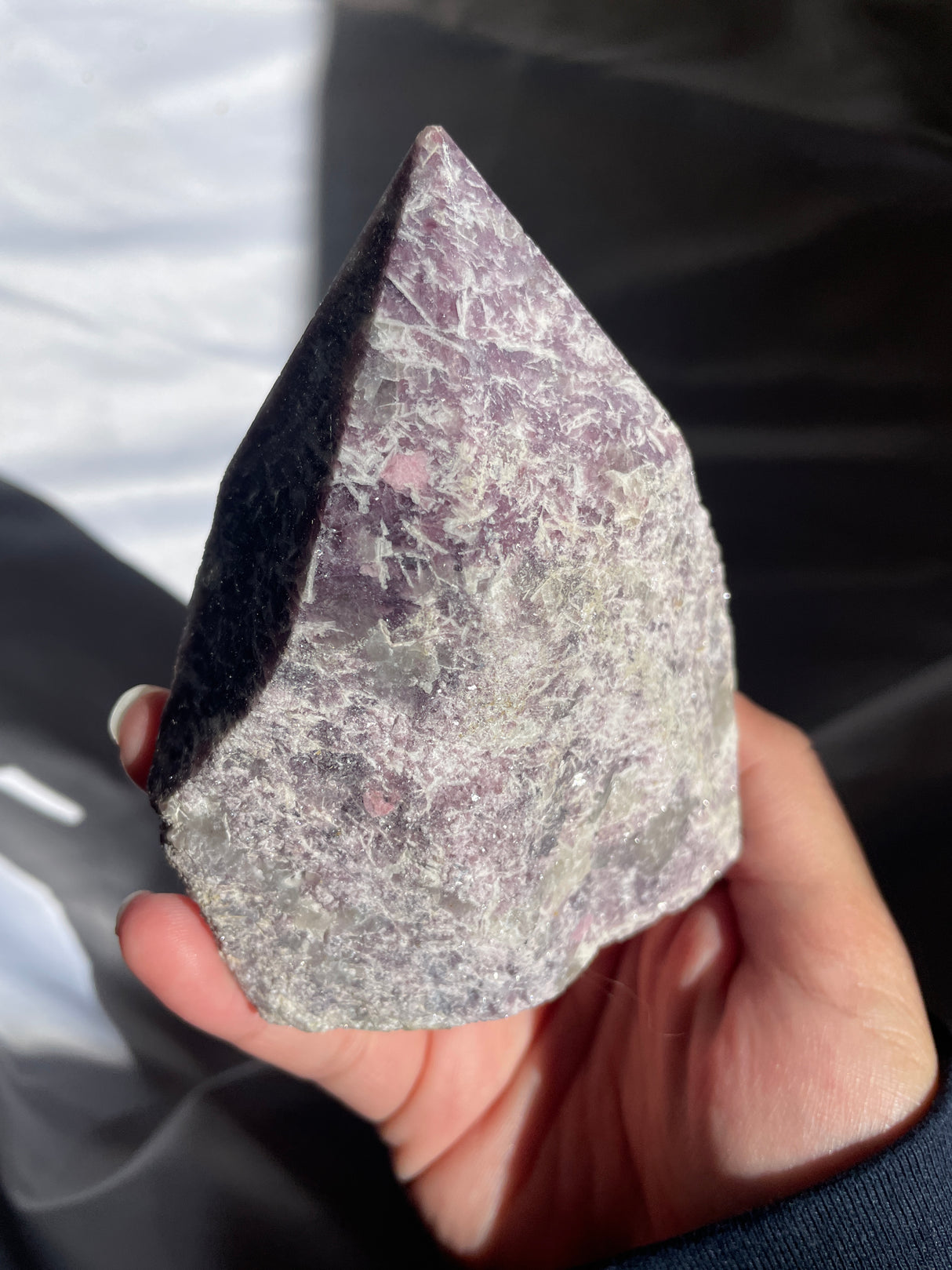 Lavender Lepidolite Top Polished Point
