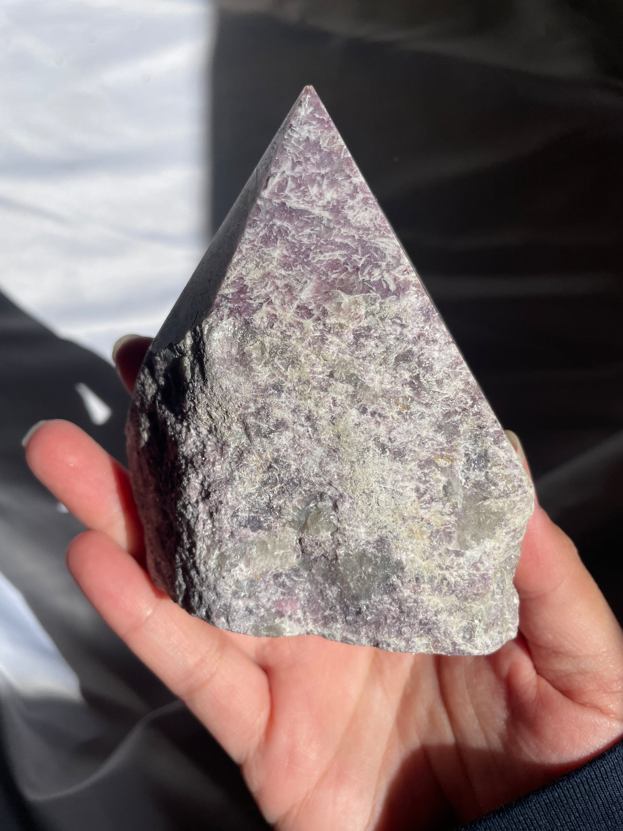 Lavender Lepidolite Top Polished Point