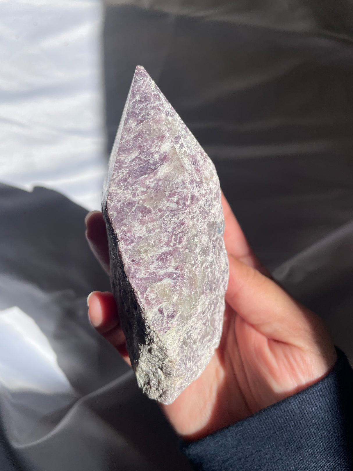 Lavender Lepidolite Top Polished Point