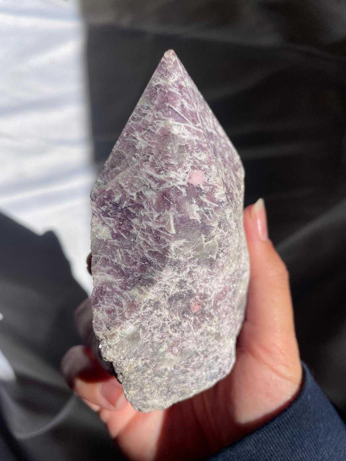 Lavender Lepidolite Top Polished Point