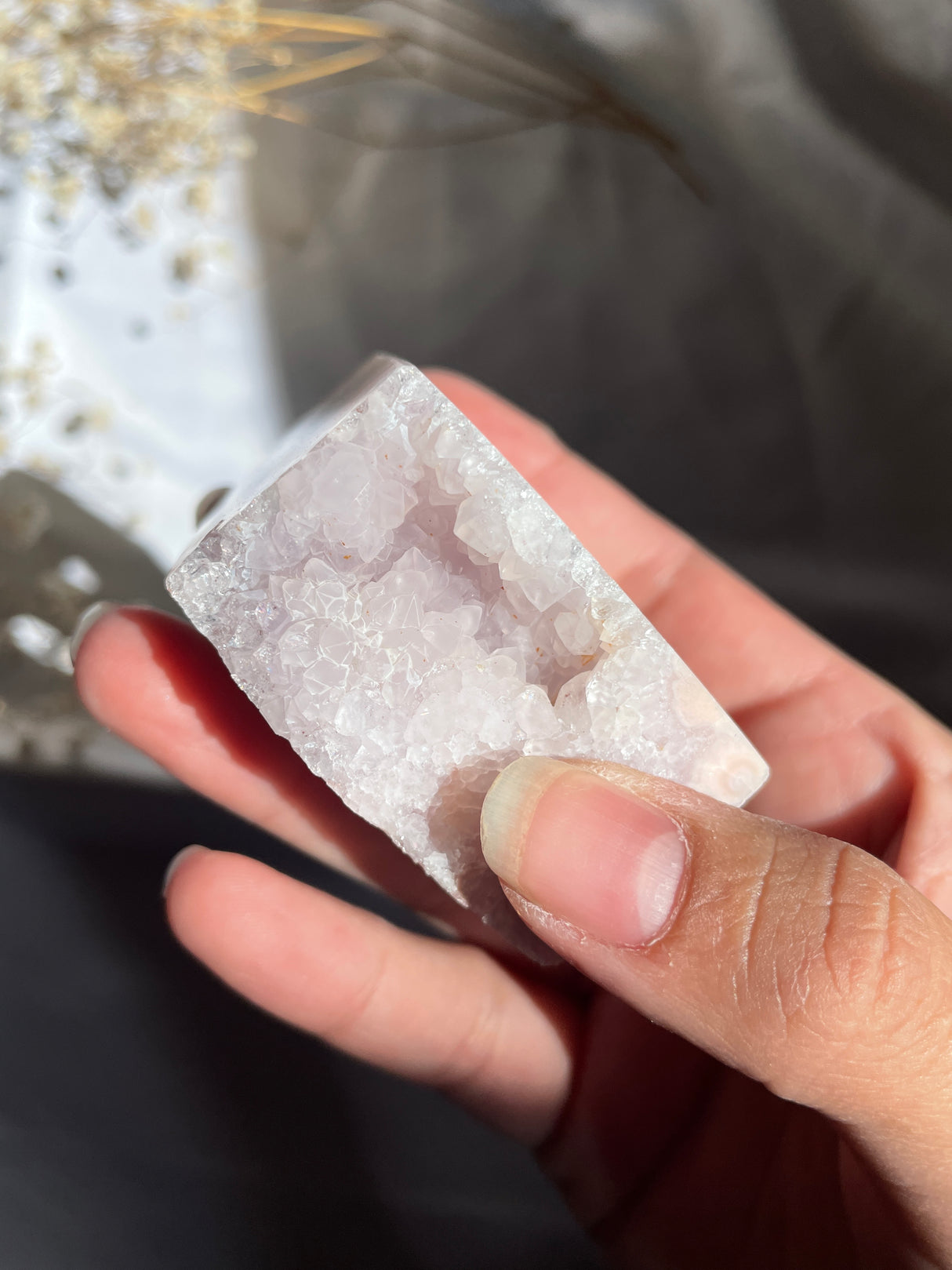 Flower Agate x Pink Amethyst Tower