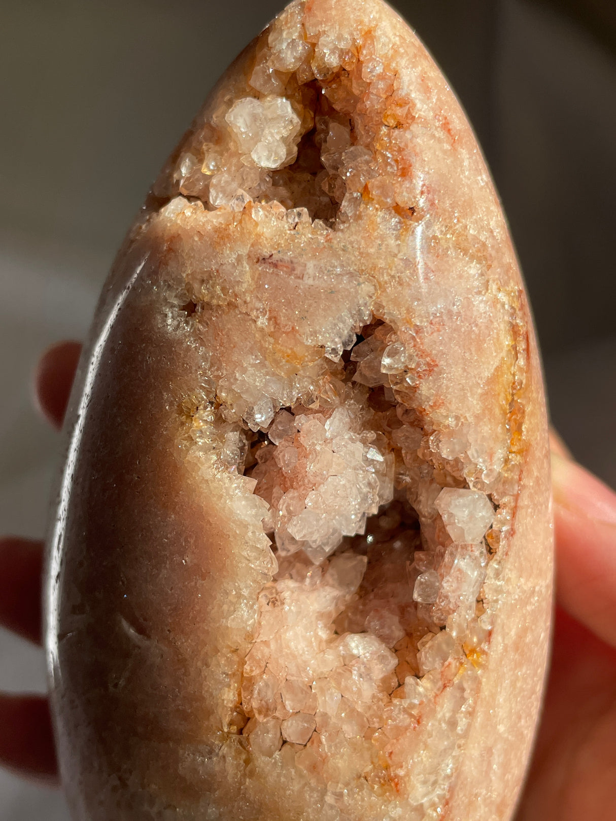 Druzy Pink Amethyst Egg