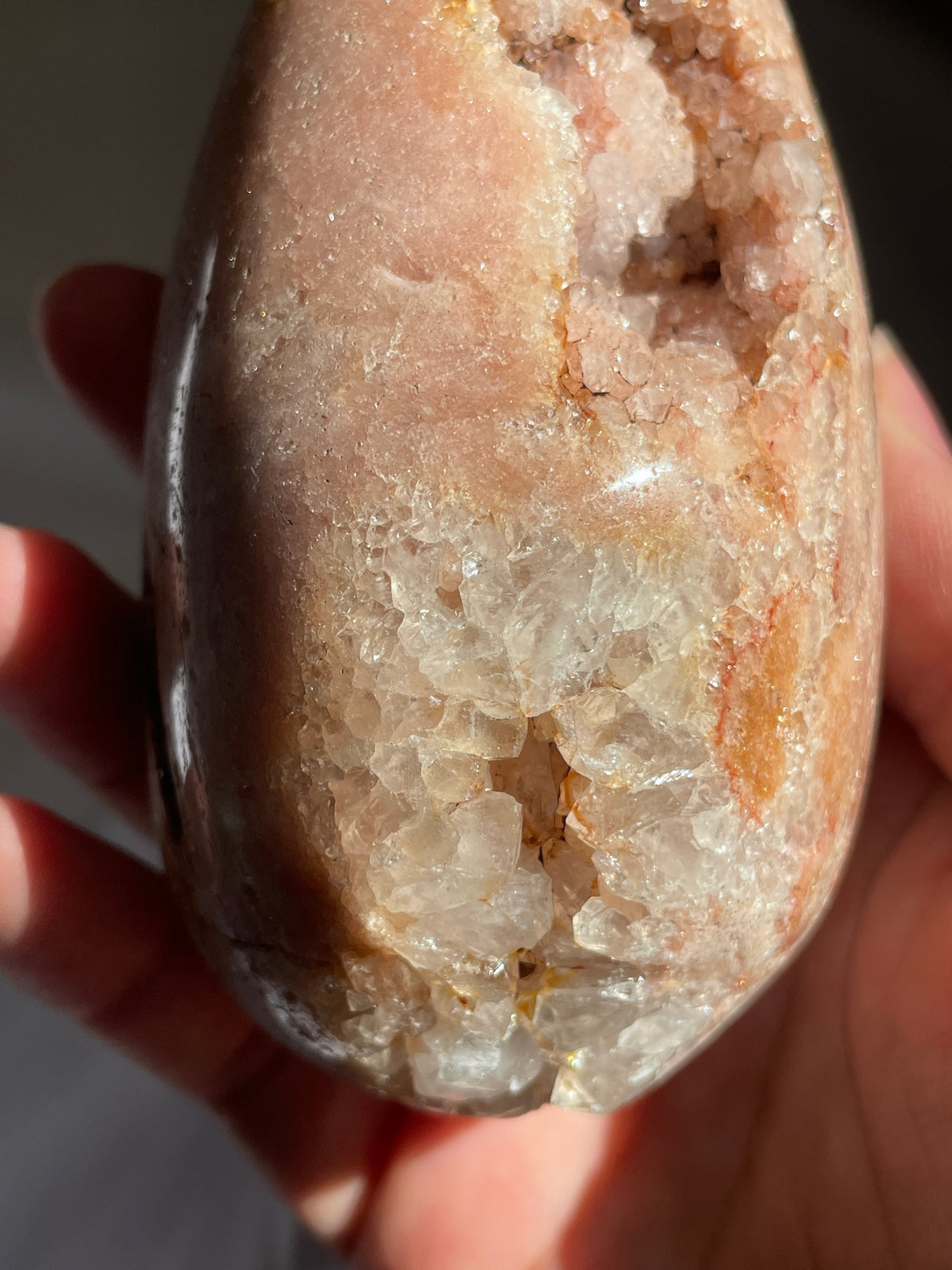 Druzy Pink Amethyst Egg