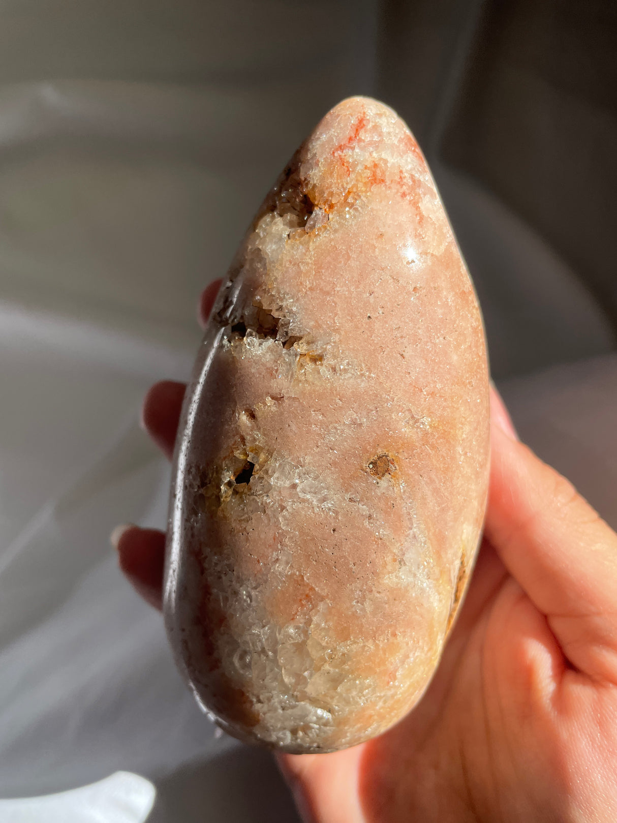 Druzy Pink Amethyst Egg