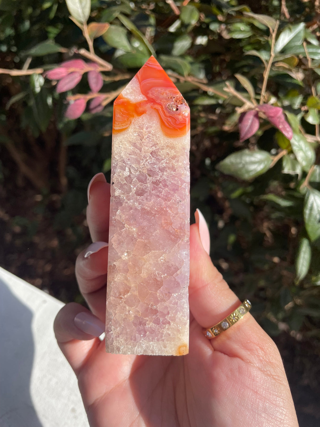 Carnelian Amethyst Tower