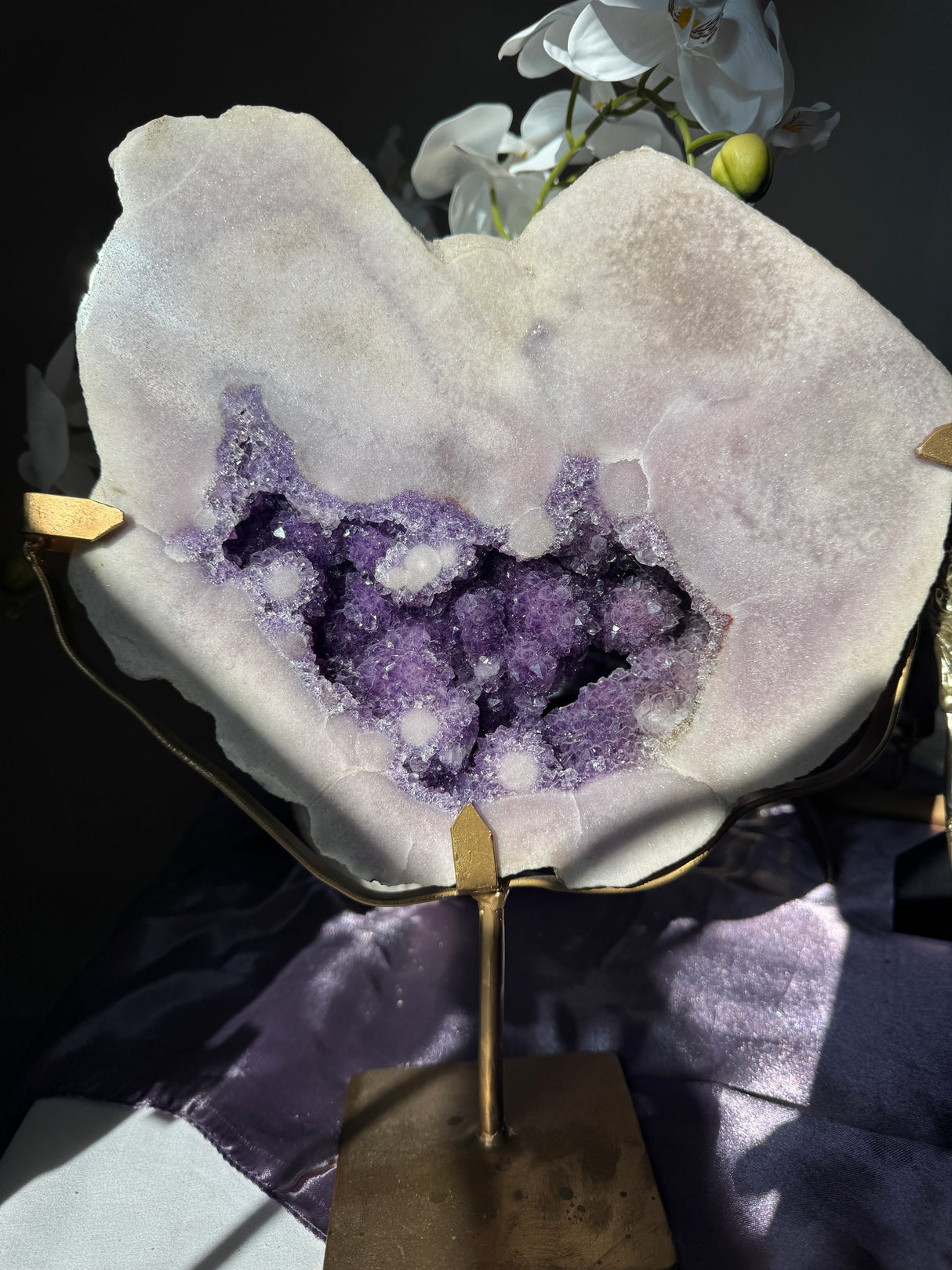 Vibrant Large Pink Amethyst Slab