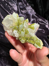 Druzy Epidote Quartz Cluster