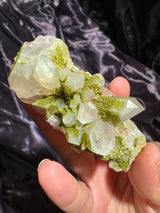 Druzy Epidote Quartz Cluster