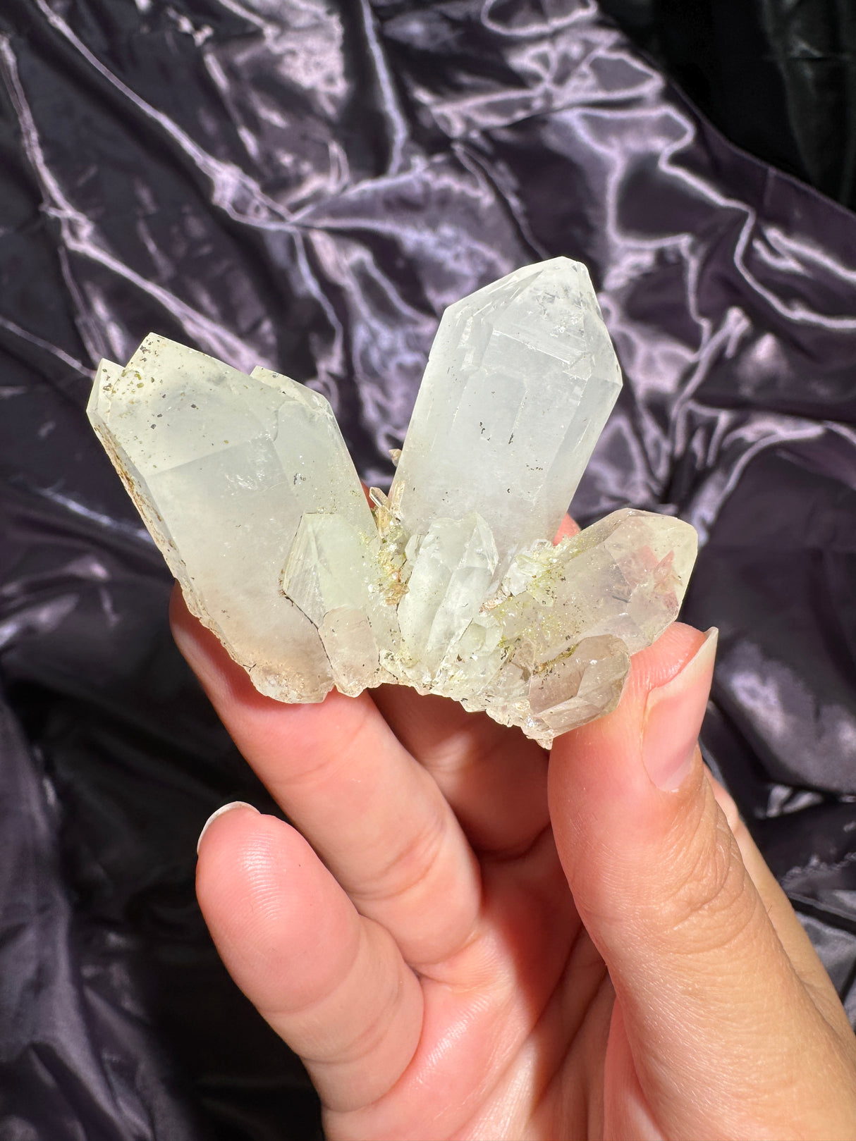 Epidote Quartz Cluster (Self Standing)