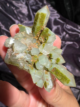 Druzy Epidote Quartz Cluster