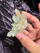 Druzy Epidote Quartz Cluster