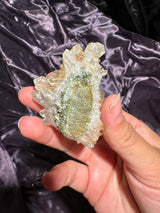 Druzy Epidote Quartz Cluster
