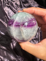 Repaired Minty Magenta Fluorite Sphere
