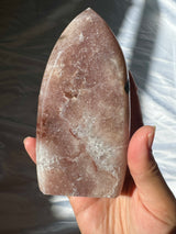 Pink Amethyst Standing Free Form with Quartz