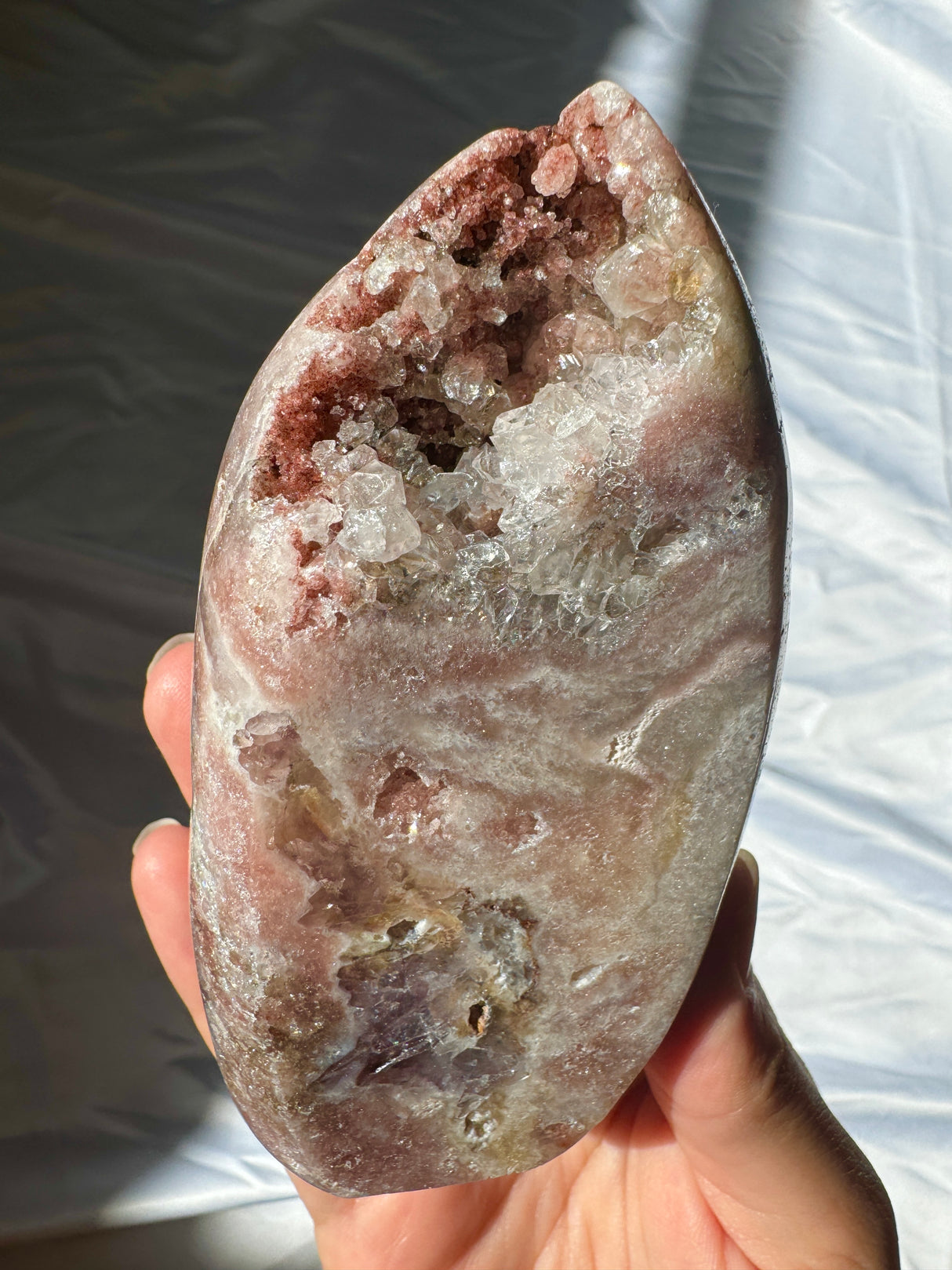 Druzy Pink Amethyst Standing Free Form