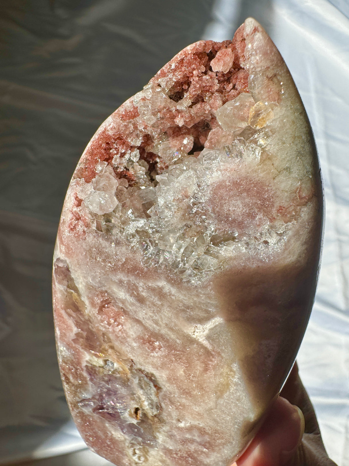 Druzy Pink Amethyst Standing Free Form