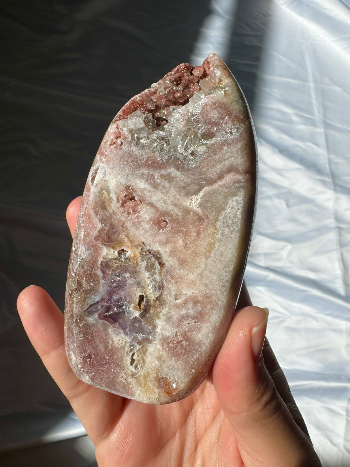 Druzy Pink Amethyst Standing Free Form