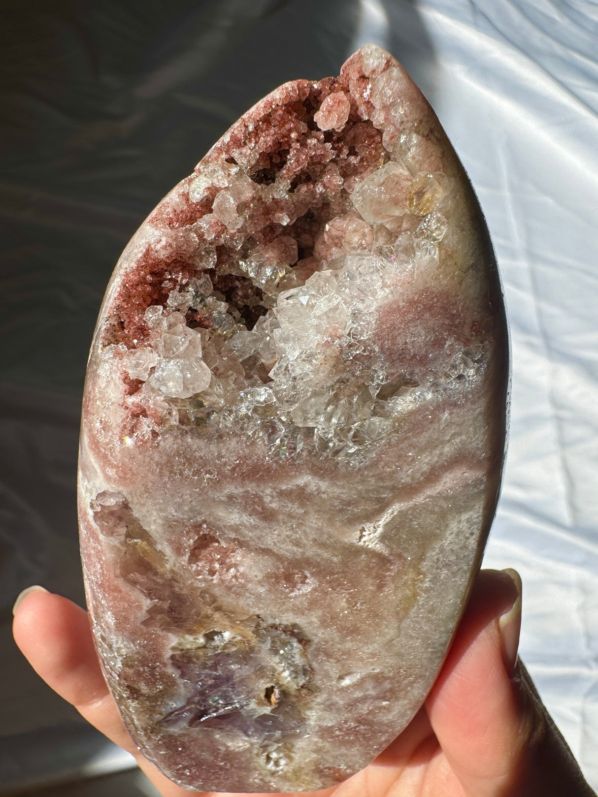 Druzy Pink Amethyst Standing Free Form