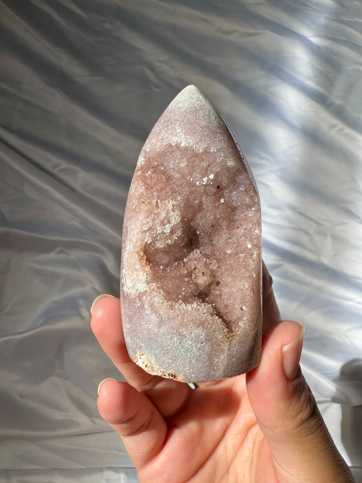 Druzy Pink Amethyst Standing Free Form
