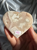 Flower Agate Heart
