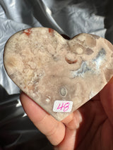 Flower Agate Heart