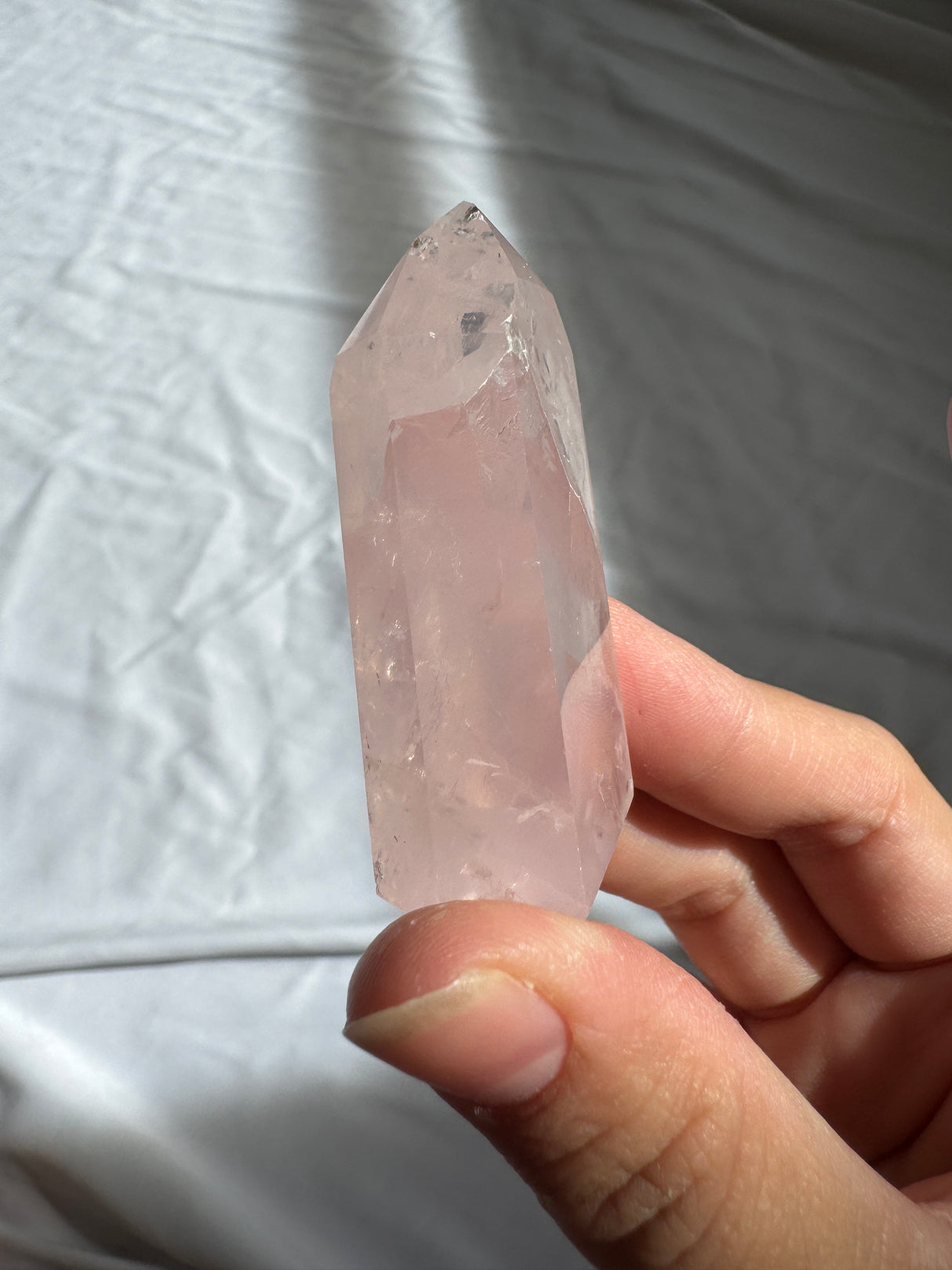 Gemmy Rose Quartz Tower