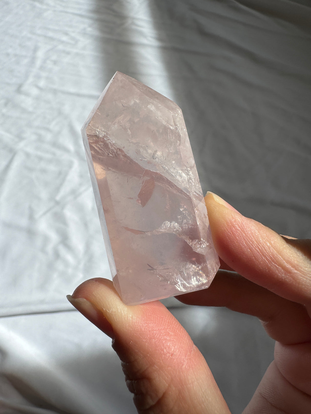 Gemmy Rose Quartz Tower