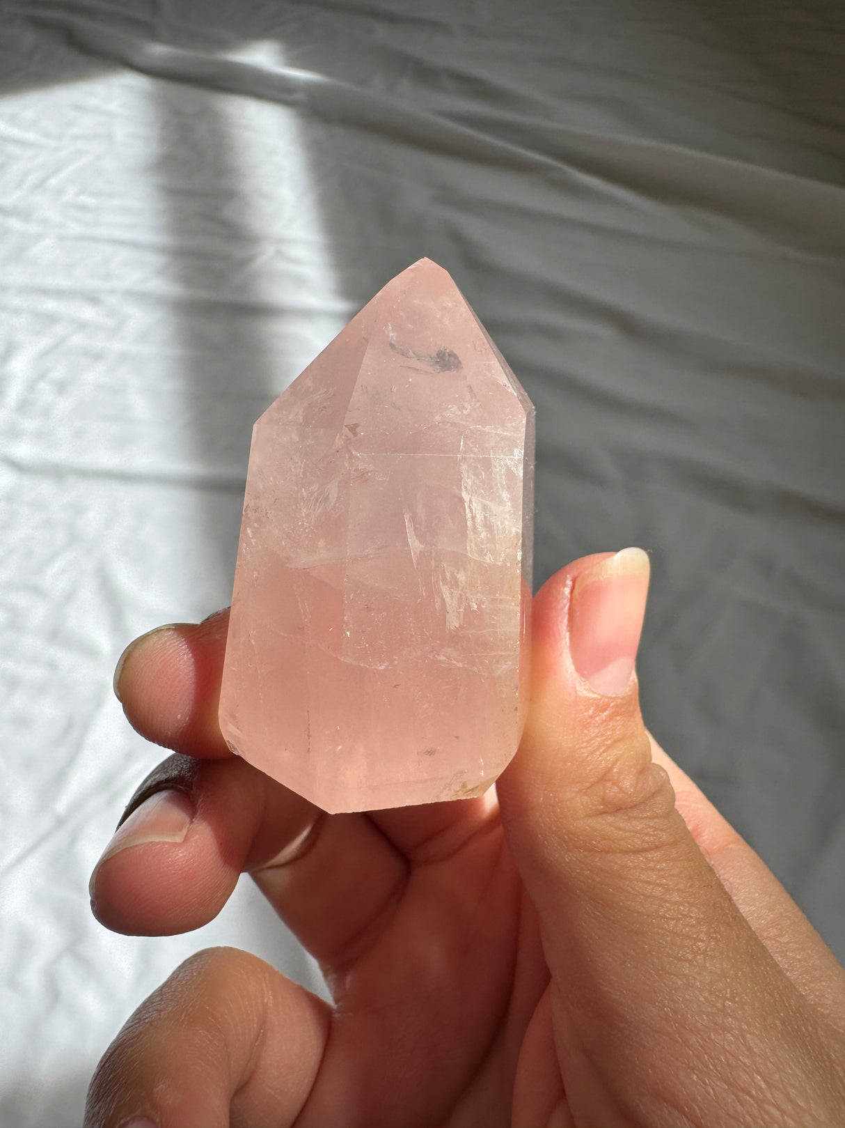 Gemmy Rose Quartz Tower