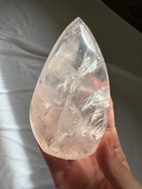 Gemmy Rose Quartz Flame