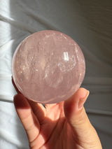Gemmy Star Rose Quartz Sphere