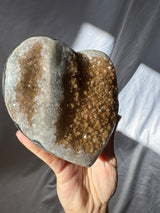 Bronze Rainbow Amethyst Heart