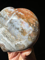 Sparkly Pastel Sea Jasper Heart
