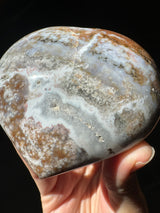 Sparkly Pastel Sea Jasper Heart