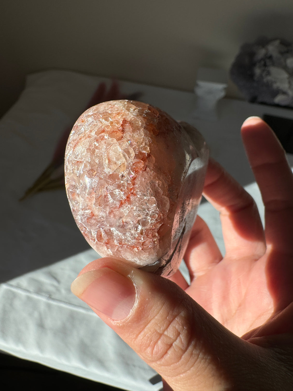 Pink Amethyst Heart