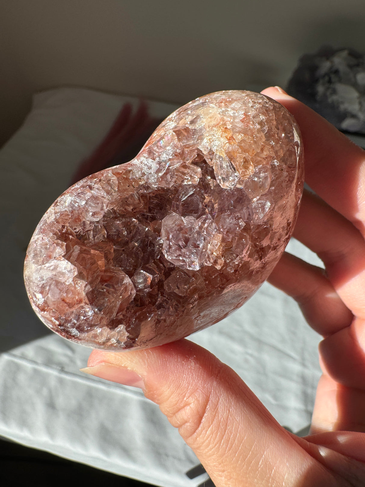 Pink Amethyst Heart