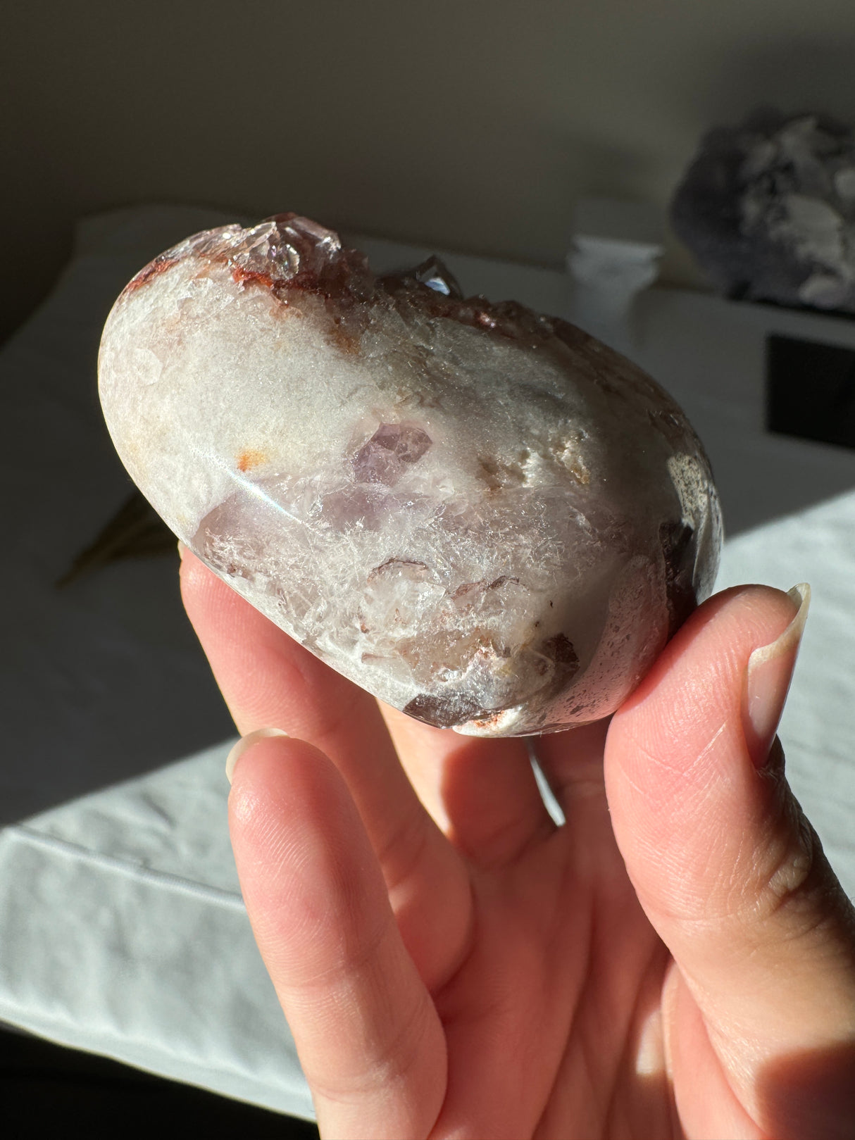 Pink Amethyst Heart