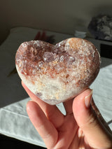 Pink Amethyst Heart